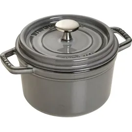 Staub Cocotte 14 cm rund graphitgrau