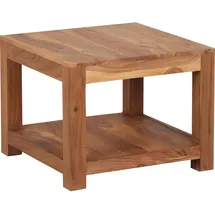 FineBuy Thio Braun Akazie 60 x 60 x 45 cm