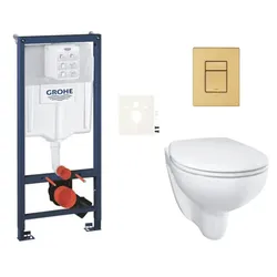 GROHE Bau Ceramic Hänge-WC Set für Trockenbau / Vorwandinstallation SIKOGRSBAUSCGN0