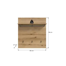 xonox.home Garderobenpaneel Scout Eiche