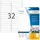 Herma Universaletiketten 4209 Weiß 96,0 x 16,9 mm 25 Blatt