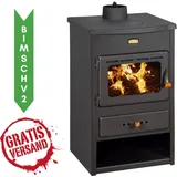 Kaminofen Holzofen PRITY K1 CP 9.5 kW - Schwarz