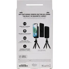 Mophie snap+ powerstation stand, 10000 mAh, 7.50 W, 37 Wh), Powerbank, Schwarz