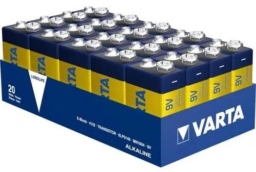 Preisvergleich Produktbild VARTA LONGLIFE Batterie E-Block (9V-Block) 20er