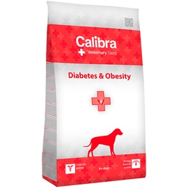 Calibra 12kg Calibra Veterinary Diet Dog Diabetes & Obesity Geflügel Hundefutter trocken