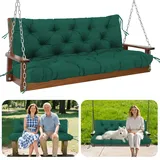 GPCHZM Verdickt(12.5cm) Hollywoodschaukel Auflage Wasserdicht Gartenbank Auflage Mit Rückenlehne Schaukelbank Auflage für Hollywoodschaukel Sitzbank Gartenbank Terrasse Hinterhof Rasen Veranda