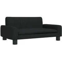 vidaXL Kindersofa Schwarz 70x45x30 cm Stoff