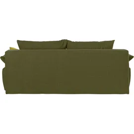Collection AB Schlafsofa Kunstleder 2-Sitzer Grün
