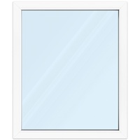 Fenster 100 x 120 cm, Kunststoff, Kömmerling 70 AD, Weiß, 1000 x 1200 mm, festverglast, individuell online konfigurieren