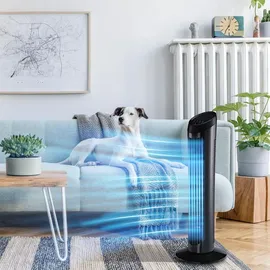 Homcom Turmventilator schwarz
