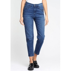 Gang Mom-Jeans "94GLORIA CROPPED" Gr. 32, N-Gr, blau (dark water (mid blue)) Damen Jeans Mom mit Stretch für die perfekte Passform