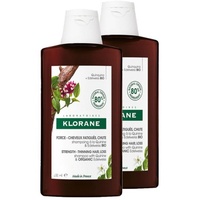 Klorane Shampoo mit Chinin und Edelveiss Bio 2x400ml