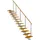 DOLLE Mittelholmtreppe Hamburg 85 cm Edelstahl/Holz/Metall/Stahl