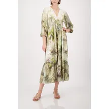 Monari Maxikleid Tropisches Muster Mehrfarbig 44