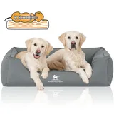 Knuffelwuff Tierbett Hundebett Leon, Orthopädisch grün 63 cm x 85 cm