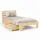 Homestyle4u Holzbett 90 x 200 cm Braun