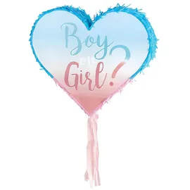 Cepewa Pinata Boy&Girls 40x35x7,5 Papier rosa/hellblau