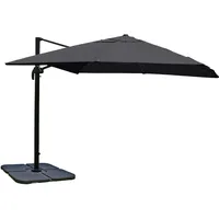 Mendler Gastronomie-Ampelschirm HWC-A96, 3x4m (Ø5m) Polyester Alu/Stahl 26kg ~