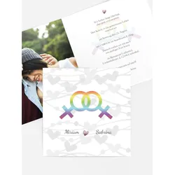 Einladungen zur Hochzeit selbst gestalten mit Spruch und Fotos im Onlinedesigner bei Meine-Kartenmanufaktur.de