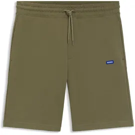 Hugo Sweatshorts mit Logo-Patch Modell 'Nasensio', Oliv, XL