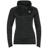 Odlo Damen Laufhoody Run Easy WARM, black Melange XS