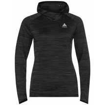 Odlo Damen Laufhoody Run Easy WARM, black Melange XS