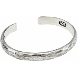 Elfcraft Herren Armreifen Silber einfarbig - 01