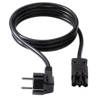 Bachmann Gerätezuleitung Schutzkontakt/Gerätekupplung GST18-3, halogenfrei, schwarz, 3 m