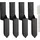 Vevor Zaunpfosten 8,9 x 8,9 cm Schwarz