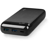 ttec PowerSlim LCD PD 20.000 mAh Powerbank USB-C Schwarz