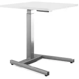 Schaff Schreibtisch Master | mit Gasfeder | 68 bis 118 cm | 100x65 cm | Silber