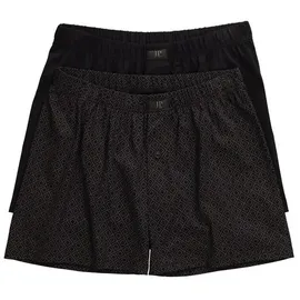 Jp1880 Boxershorts unifarben schwarz 7XL 2er Pack