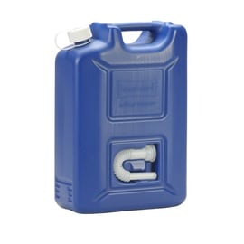 Hünersdorff AdBlue Kanister 20 l, ideal zur Betankung an AdBlue-PKW-Zapfsäulen, Mehrwegkanister mit Auslaufrohr, passt in AdBlue Tankstutzen, unbefüllt