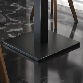 GGM Möbel Bistrotisch 80 x 80 x 75 cm Light Wenge/Schwarz
