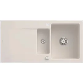 Villeroy & Boch Siluet 60 R rechts Einbauspüle crema Excenterbetätigung 1000 x 510 mm