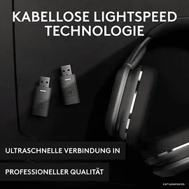 Logitech ASTRO A30 Lightspeed The Mandalorian Edition für PS5, Over-ear Kabelloses Gaming Headset Bluetooth Schwarz