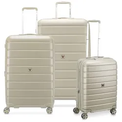 Roncato Relife 4 Rollen Kofferset 3-teilig mit Dehnfalte  beige