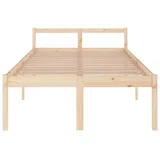 furnicato Bett Seniorenbett 120x200 cm Massivholz Kiefer (1-tlg) braun