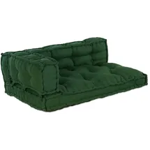 vidaXL Sitzkissen 120 x 80 x 38 cm grün 3 St.