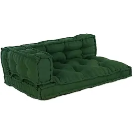 vidaXL Sitzkissen 120 x 80 x 38 cm grün 3 St.
