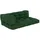 vidaXL Sitzkissen 120 x 80 x 38 cm grün 3 St.