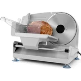 Clatronic Allesschneider mit Ø 190 mm Edelstahlmesser | elektrische Brotschneidemaschine mit stufenlos einstellbarer Schnittstärke (0–15 mm) | ... - Silber