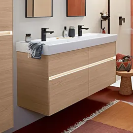 Villeroy & Boch Waschbeckenunterschrank 4 Auszüge 115,4 x 54,6 x 44,4 cm Nordic Oak
