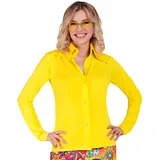 W WIDMANN MILANO Party Fashion - 70er Jahre Hemd für Damen, Disco Fever, Bluse, Party Outfit, Faschingskostüm