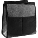 Geräumige Und Bequeme Kofferraumtasche, Aufbewahrungsorganizer Aus Filz Mit Klettverschluss, Werkzeugtasche, Schwarze Aufbewahrungstasche Für Den Kofferraum, Praktisches Zubehör