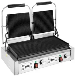 Buffalo Doppel-Kontaktgrill mit Rillenplatten – 3600 Watt