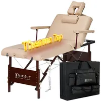 MASTER MASSAGE EQUIPMENT Massage 71cm Del Ray Salon Mobile Massageliege Beauty Bett Couch Paket mit Beheizbares Therma-Top-Beige, 10056, Mittel