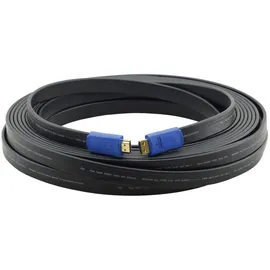 Kramer Electronics HDMI-Flachkabel C-HDMI/HDMI/FLAT 10,70 m Schwarz