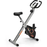 Wenoker Heimtrainer,Hometrainer Fahrrad,Heimtrainer Fahrrad Klappbar mit LCD Display und Handpulssensoren, Ergometer Heimtrainer Klappbar für Anfänger und Senioren