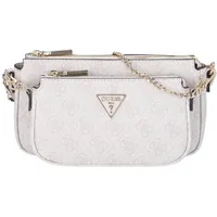 GUESS Umhängetasche Noelle Double Pouch Crossbody Umhängetaschen Weiss Damen